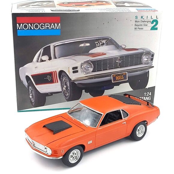 Monogram Boss 429 Mustang Scale 1:24 with Box 2728 Pre-Assembled READ Condition - Picture 1 of 13